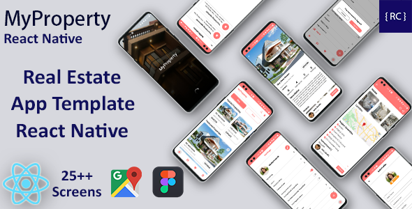 Real Estate Android App + Real Estate iOS App Template | React Native | MyProperty