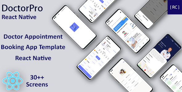 Doctor Appointment Booking Android App + Doctor Appointment iOS App Template React Native |DoctorPro