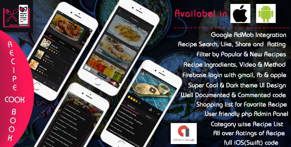 Recipe Cook Book - iOS App Template