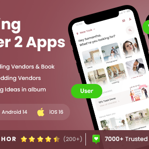 Wedding Planning Android App Template + iOS App Template | Flutter 2 | Wedplan