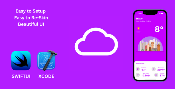iOS SwiftUI Weather App template